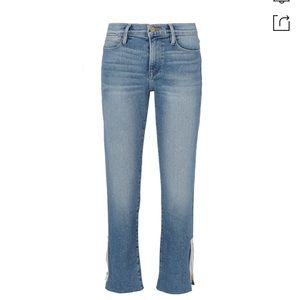 Frame Le High Straight Zip Jeans Sz 26